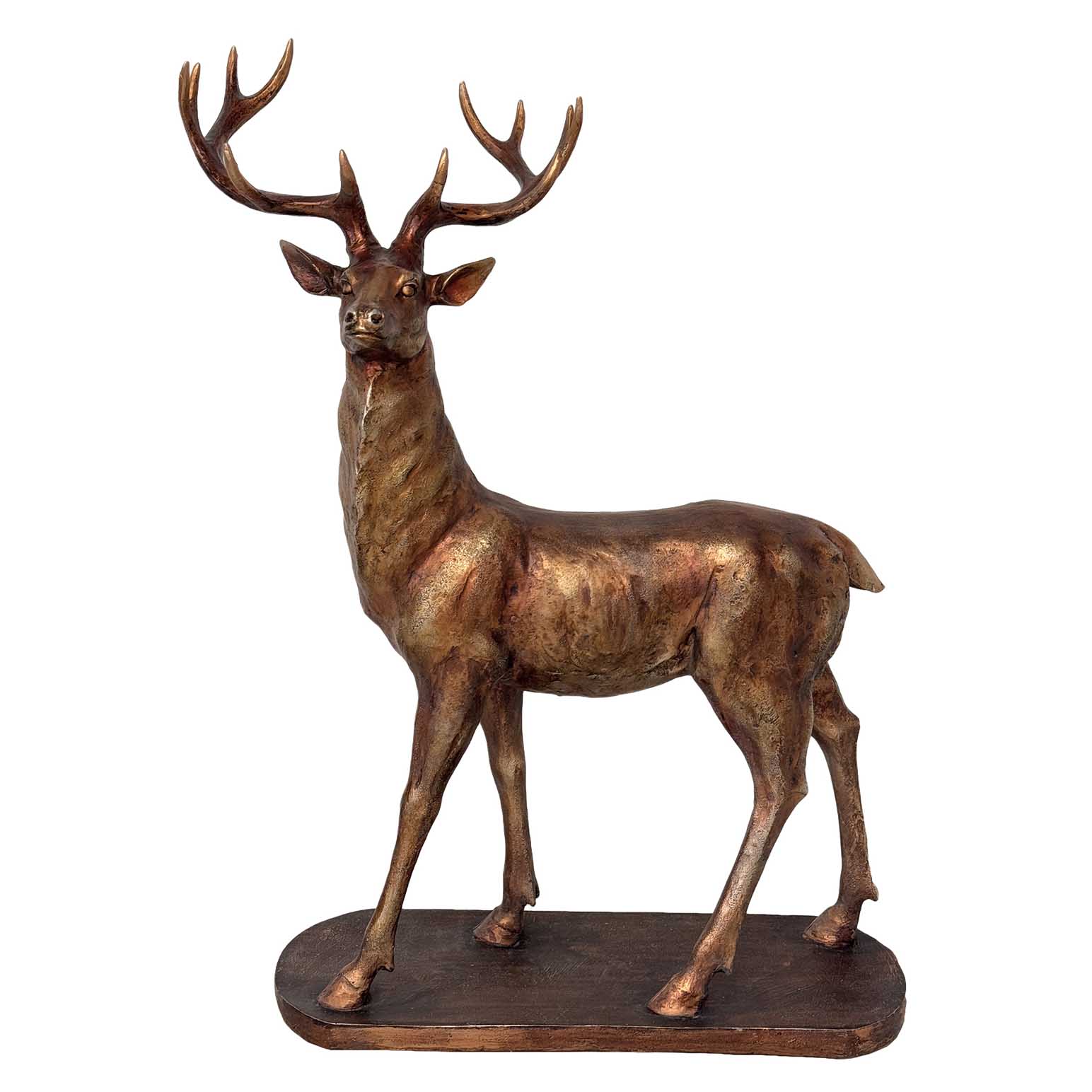French Country Grande Stag on Base Left