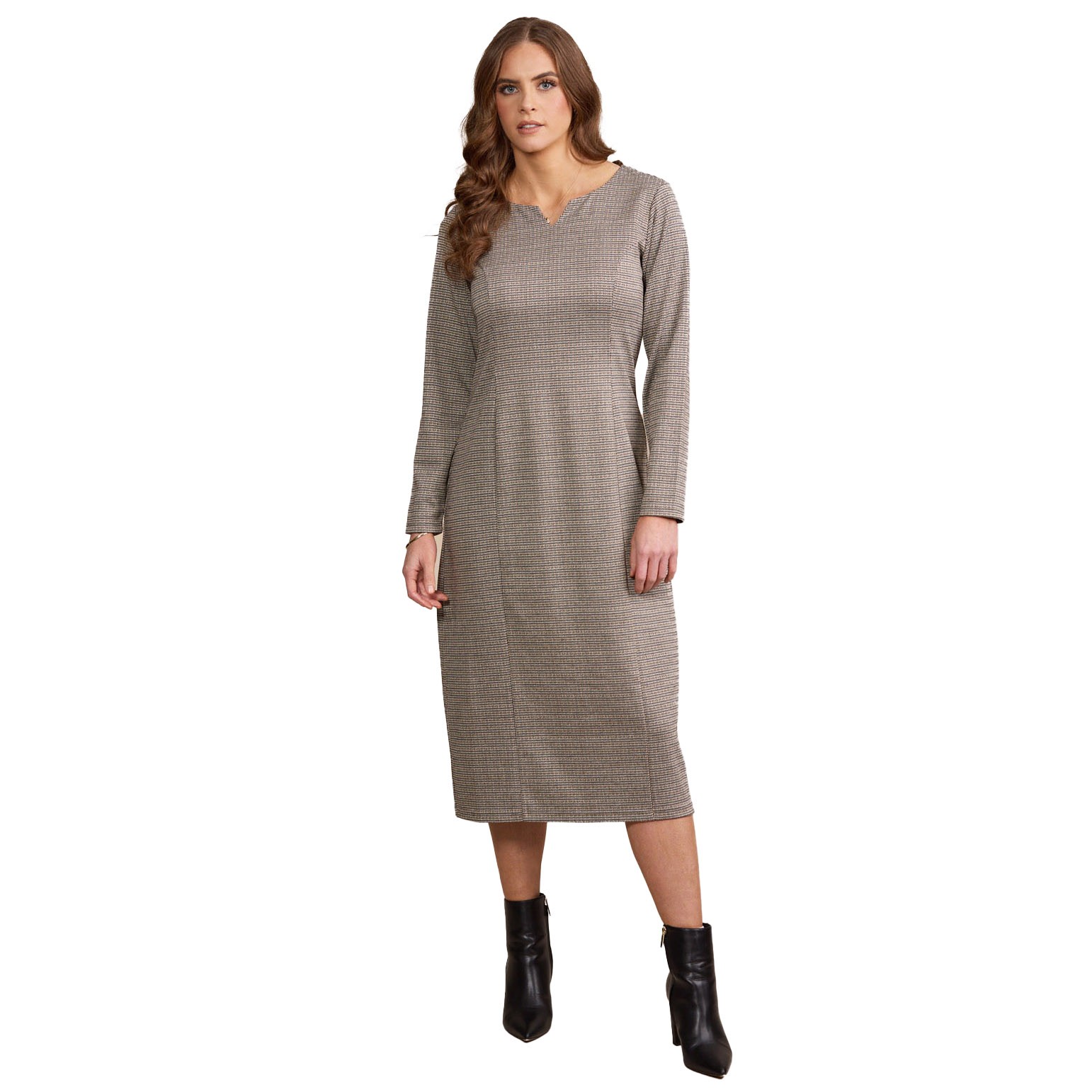 Vassalli Long Sleeve Knit Dress