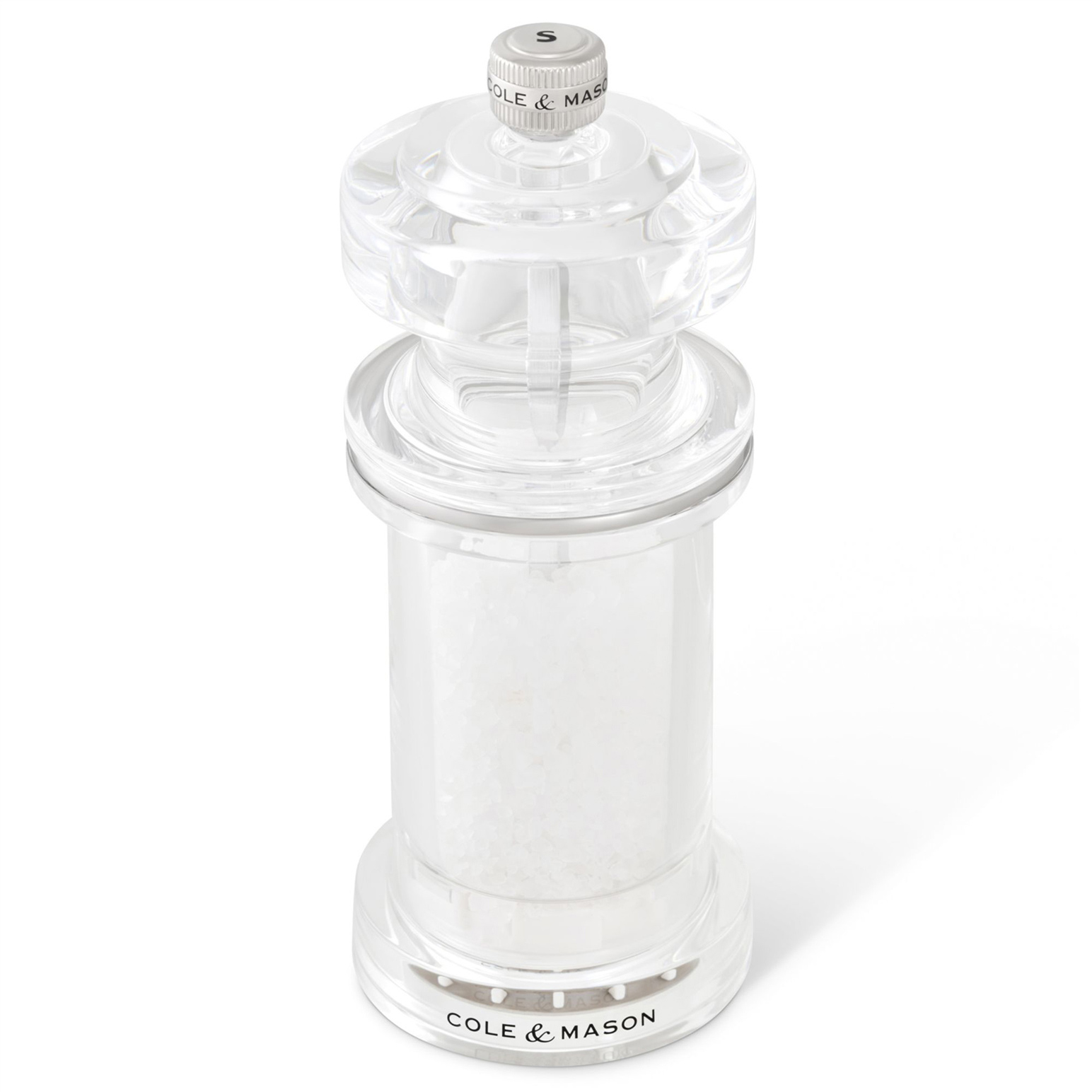 Cole & Mason 675 Acrylic Salt Mill 14.4cm
