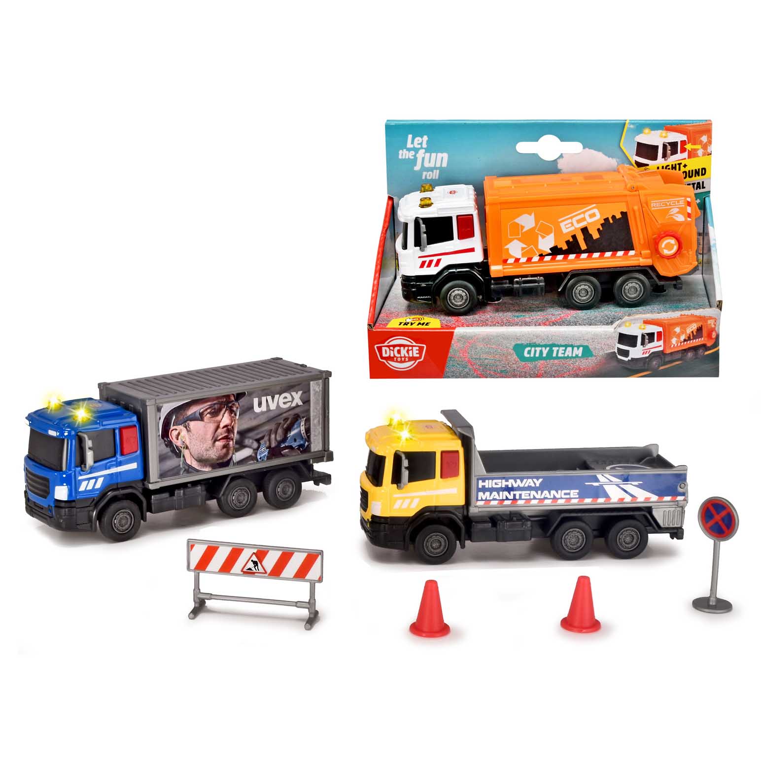 Dickie Toys City Team Small (3 Assorted Styles)