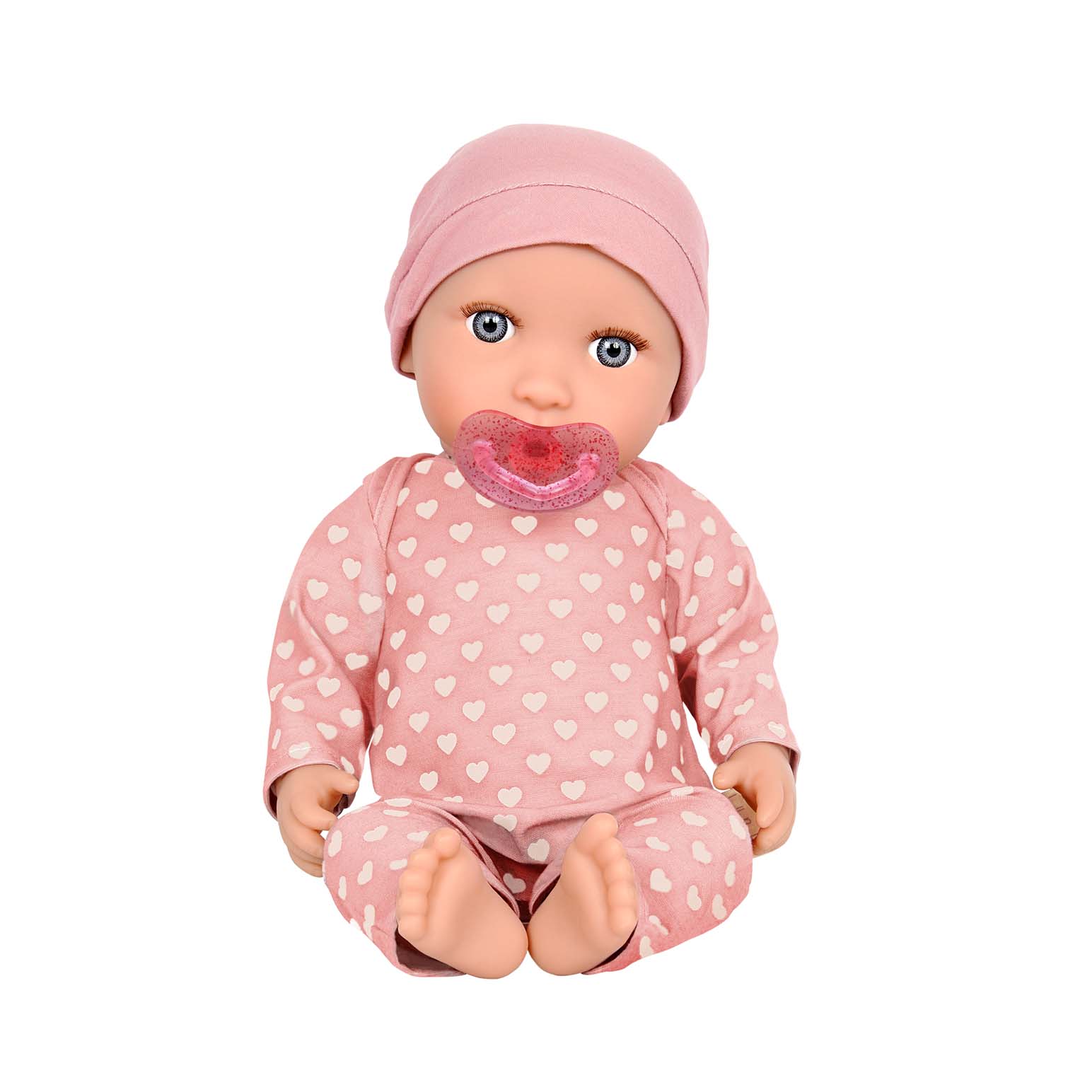 Lullababy  14" Doll Pink Heart Pajamas