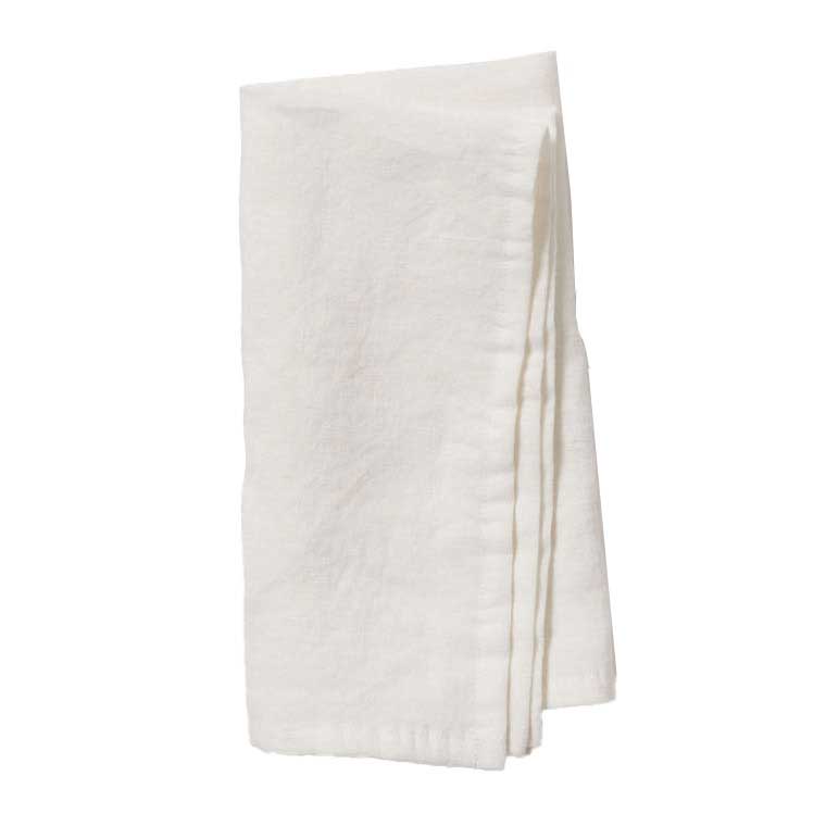 Città White Linen Napkin 45x45cm