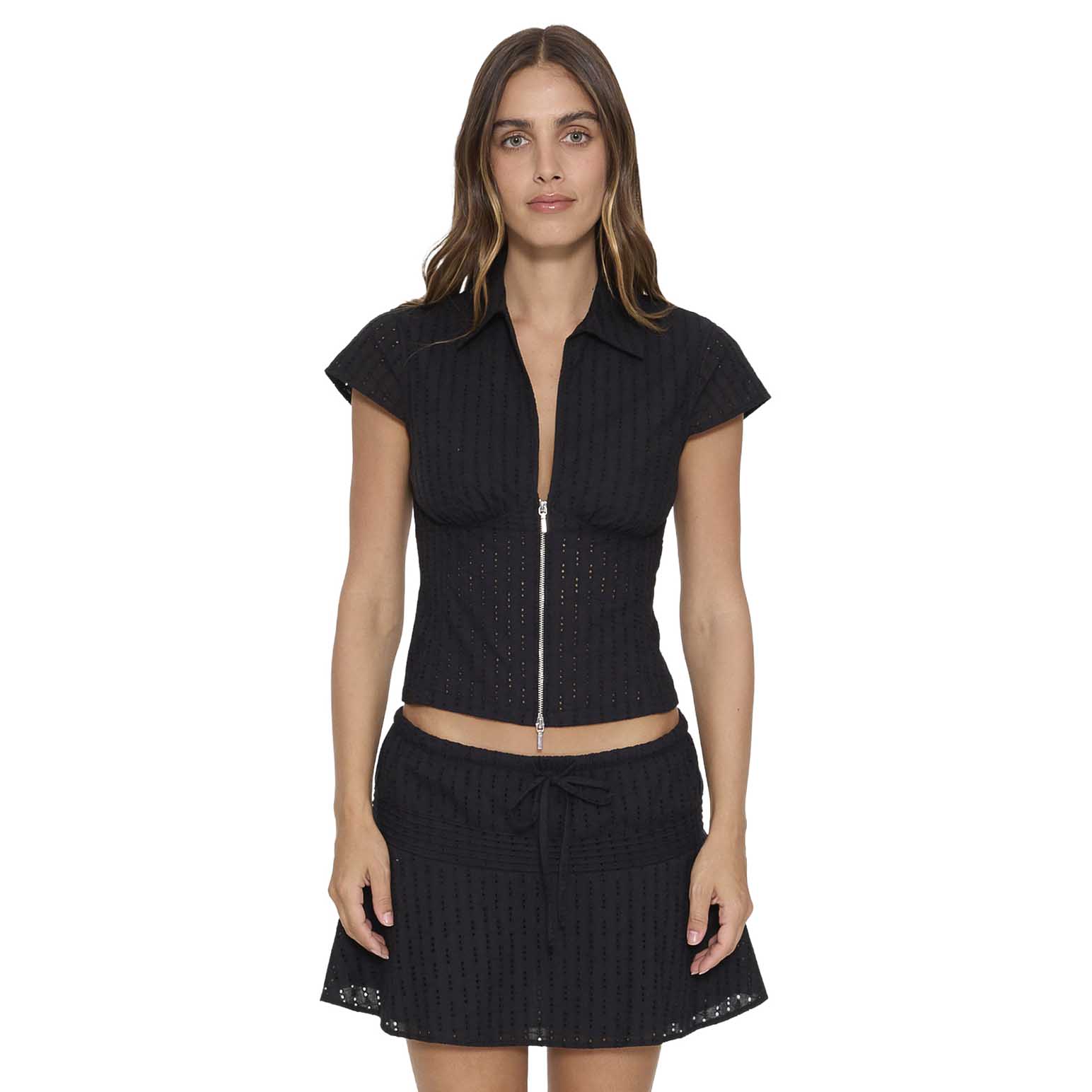 Thrills Danica Broderie Anglaise Top