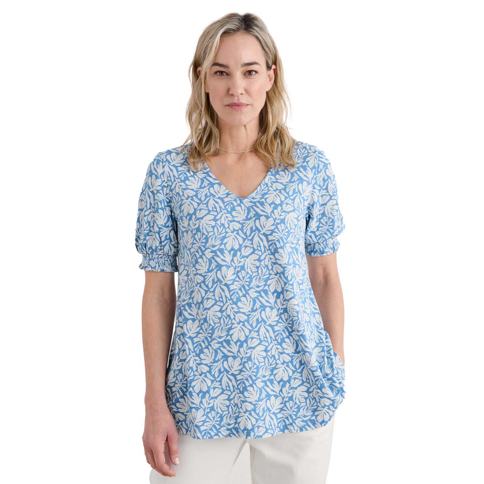 Seasalt Cornwall S/S Rosehip Top Cut Out Seaweed Clear Sky