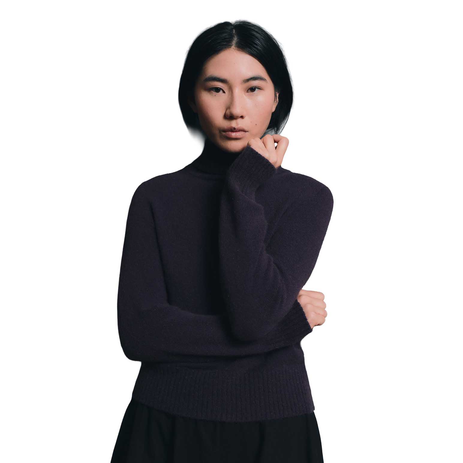 Standard Issue Merino Okewa Crop Funnel Neck Jersey
