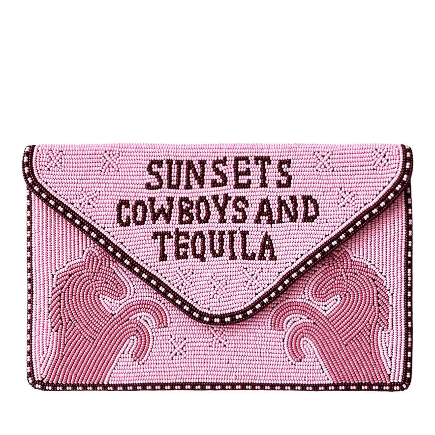 Dark Hampton The Pink Pony Beaded Bag