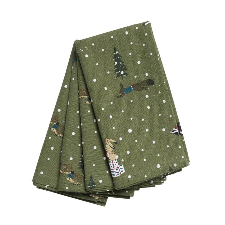 Sophie Allport Festive Forest Napkins Set Of 4