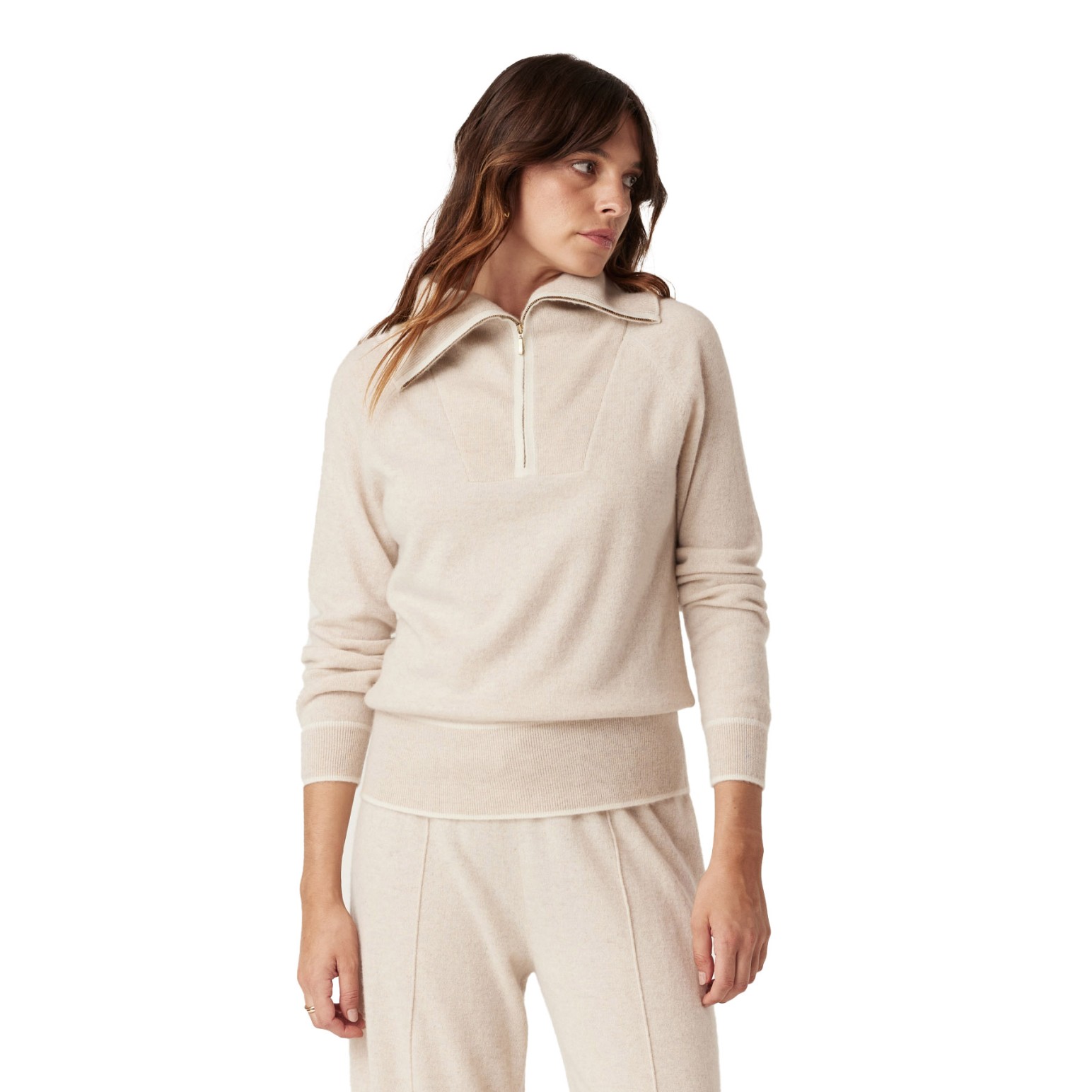 Cable Cashwool Track Jumper
