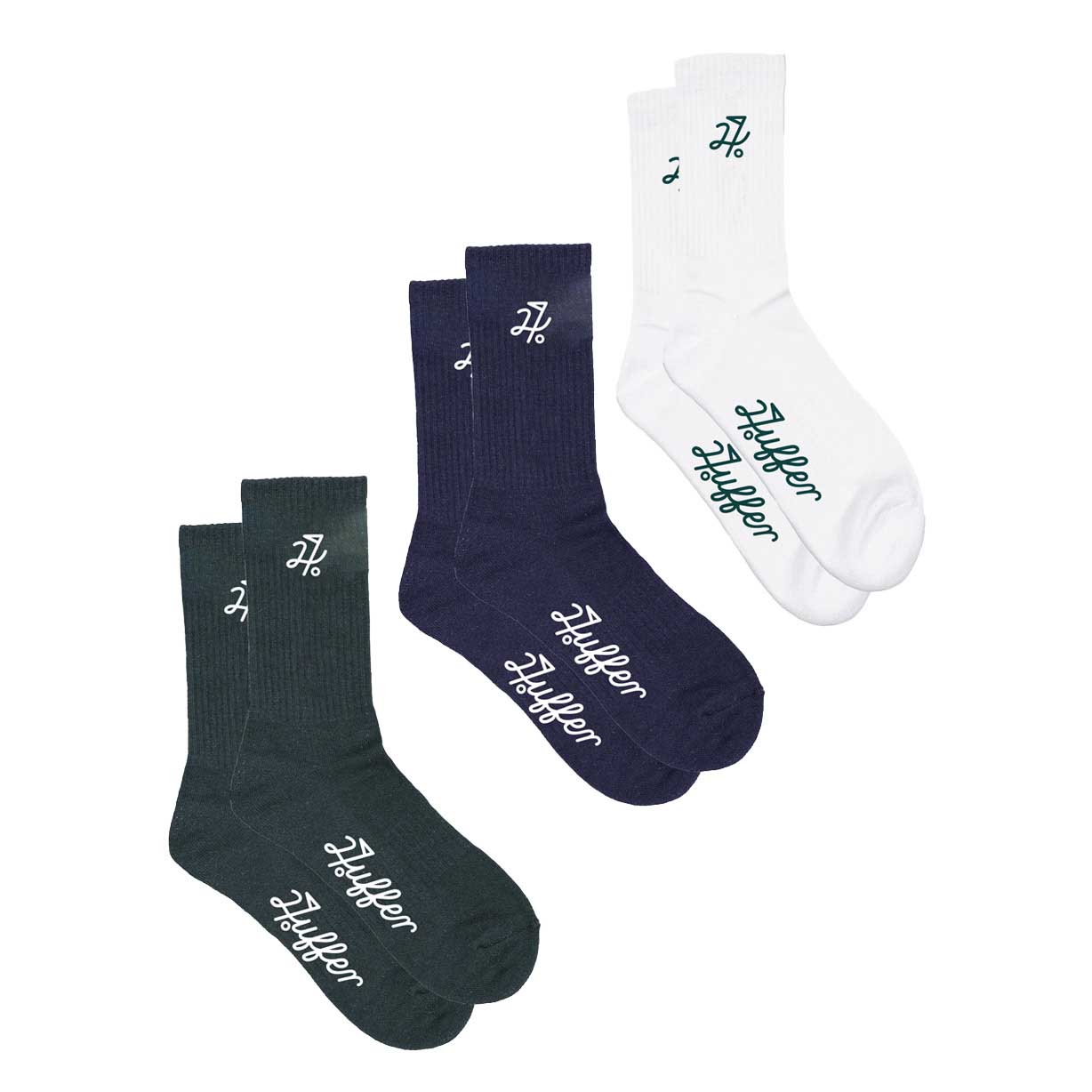 Huffer HFR Rib Sock 3 Pack/Par 97