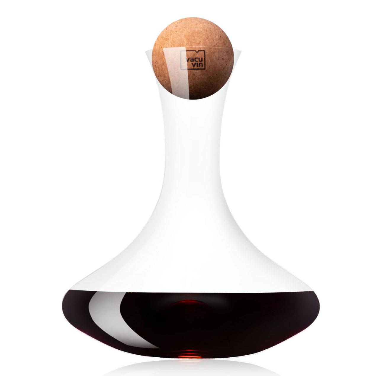 Vacu Vin Wine Decanter With Cork Stopper