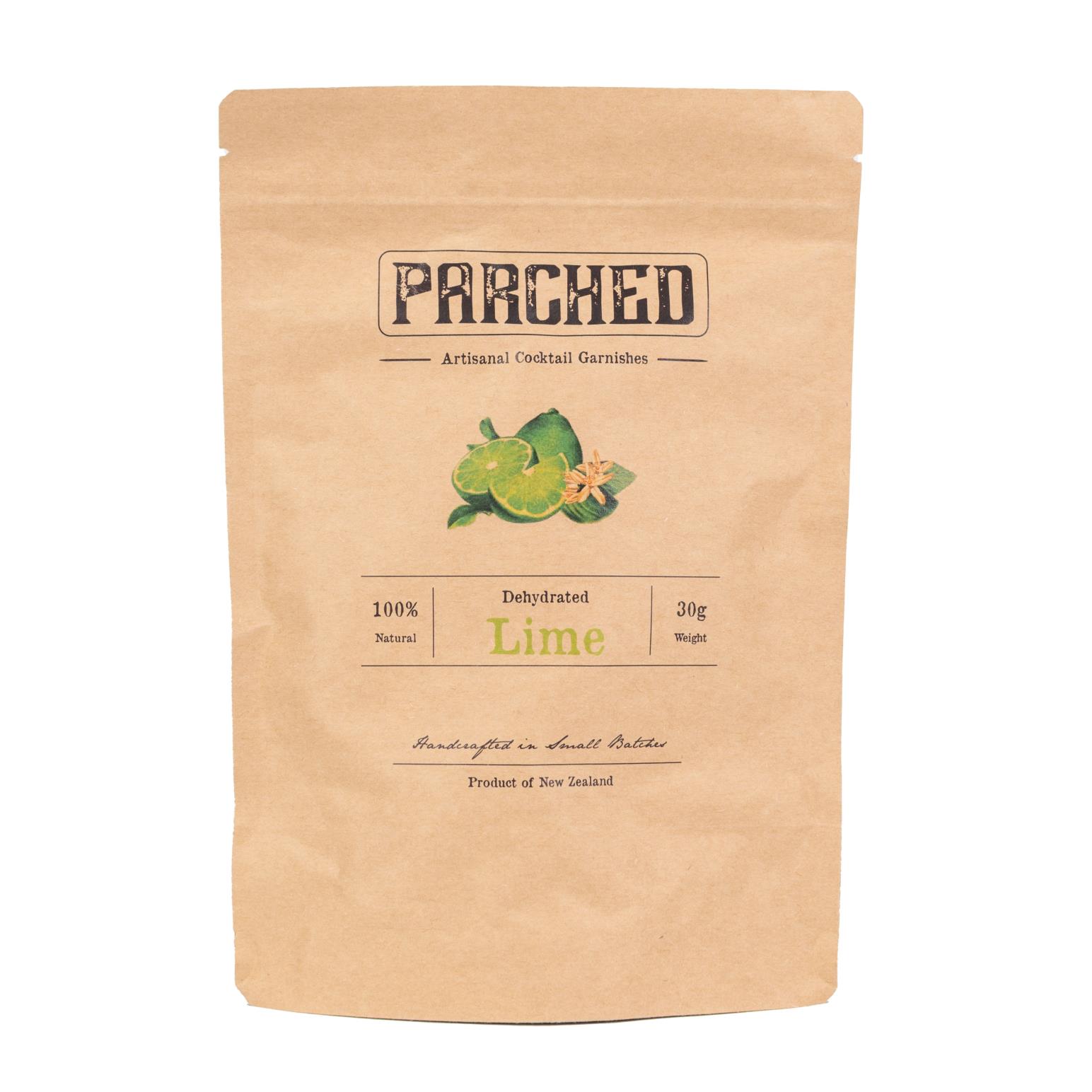 Parched Cocktail Garnish Lime Pouch 30g