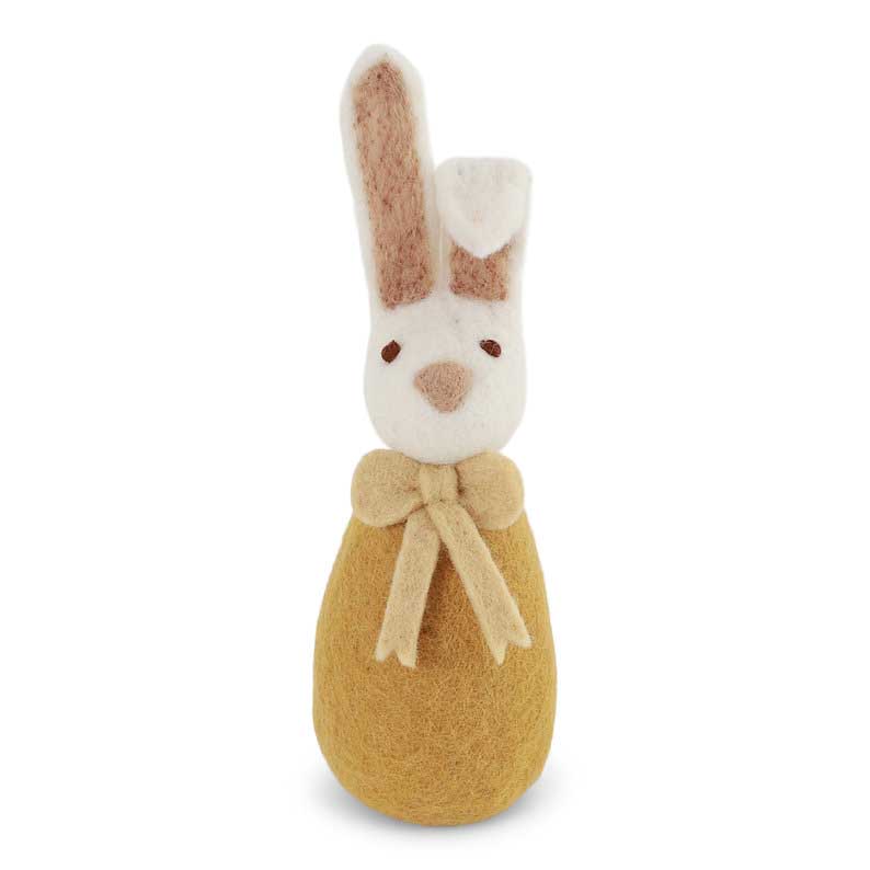 Gry & Sif Big Bunny With Bow - Ochre