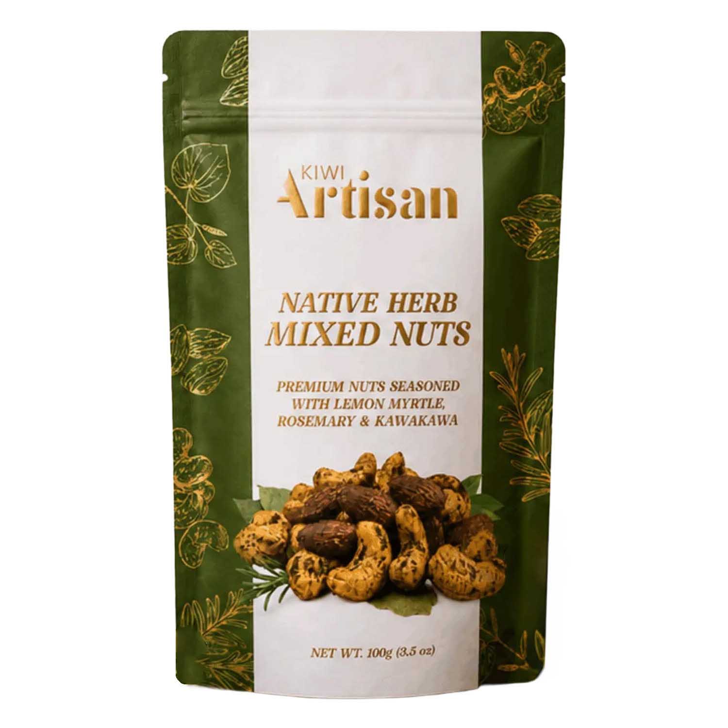 Kiwi Artisan Native Herb Mixed Nuts 100g