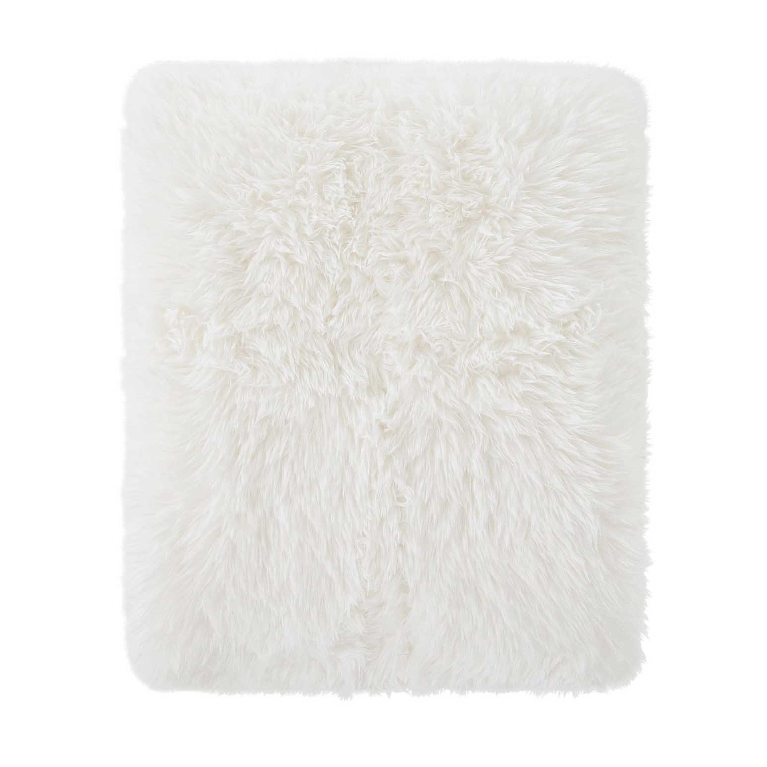 Top Drawer Polar Bear Cushion 500Gsm Longpile Fur - 45x45cm With Inner