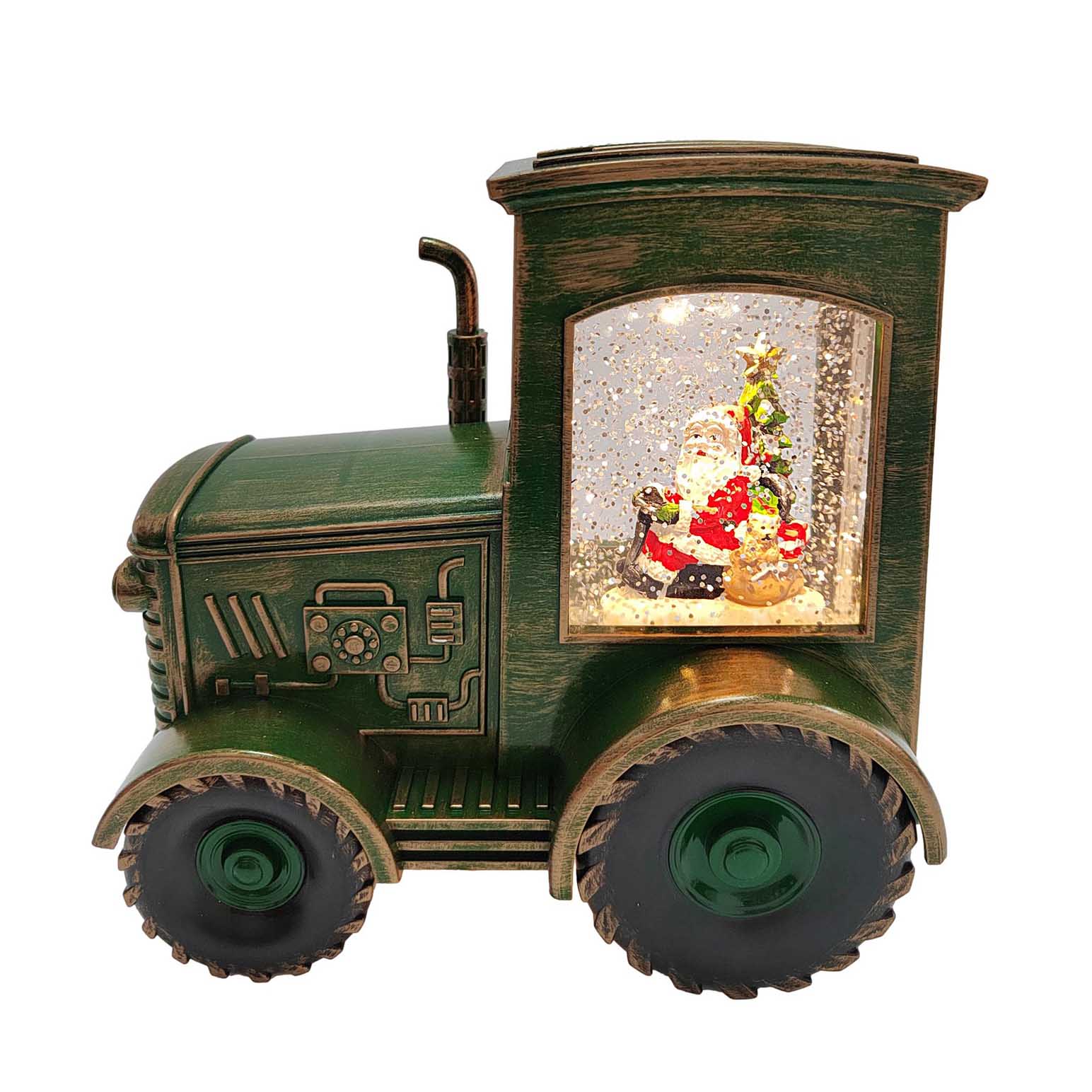 Lava Tractor With Santa Driving 17cm