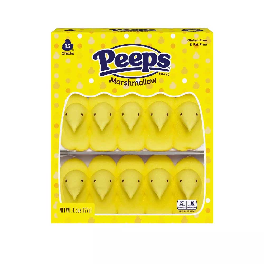 Peeps&reg; 15-Piece Yellow Marshmallow Chicks