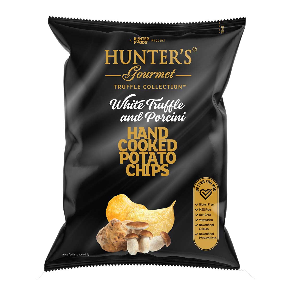 Hunters White Truffle and Porcini Crisps 125g