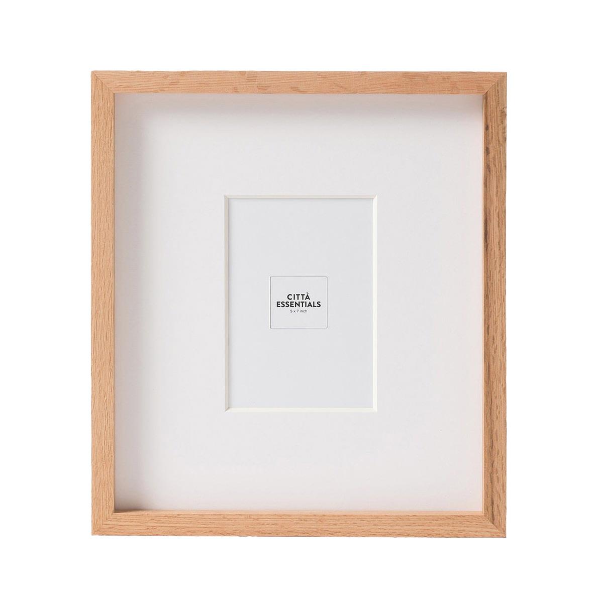 Città Edge Frame Oak Photo 5x7 33x37cmh