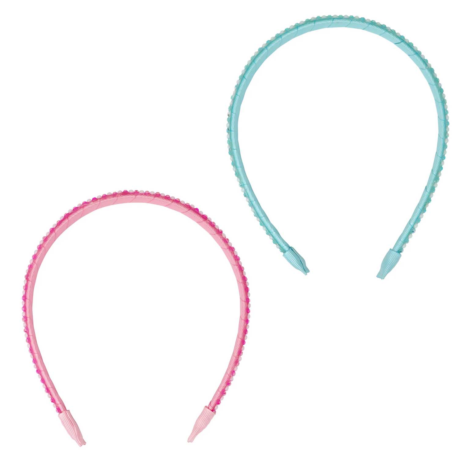 Pink Poppy Pearl Rhinestone Headband - Assorted