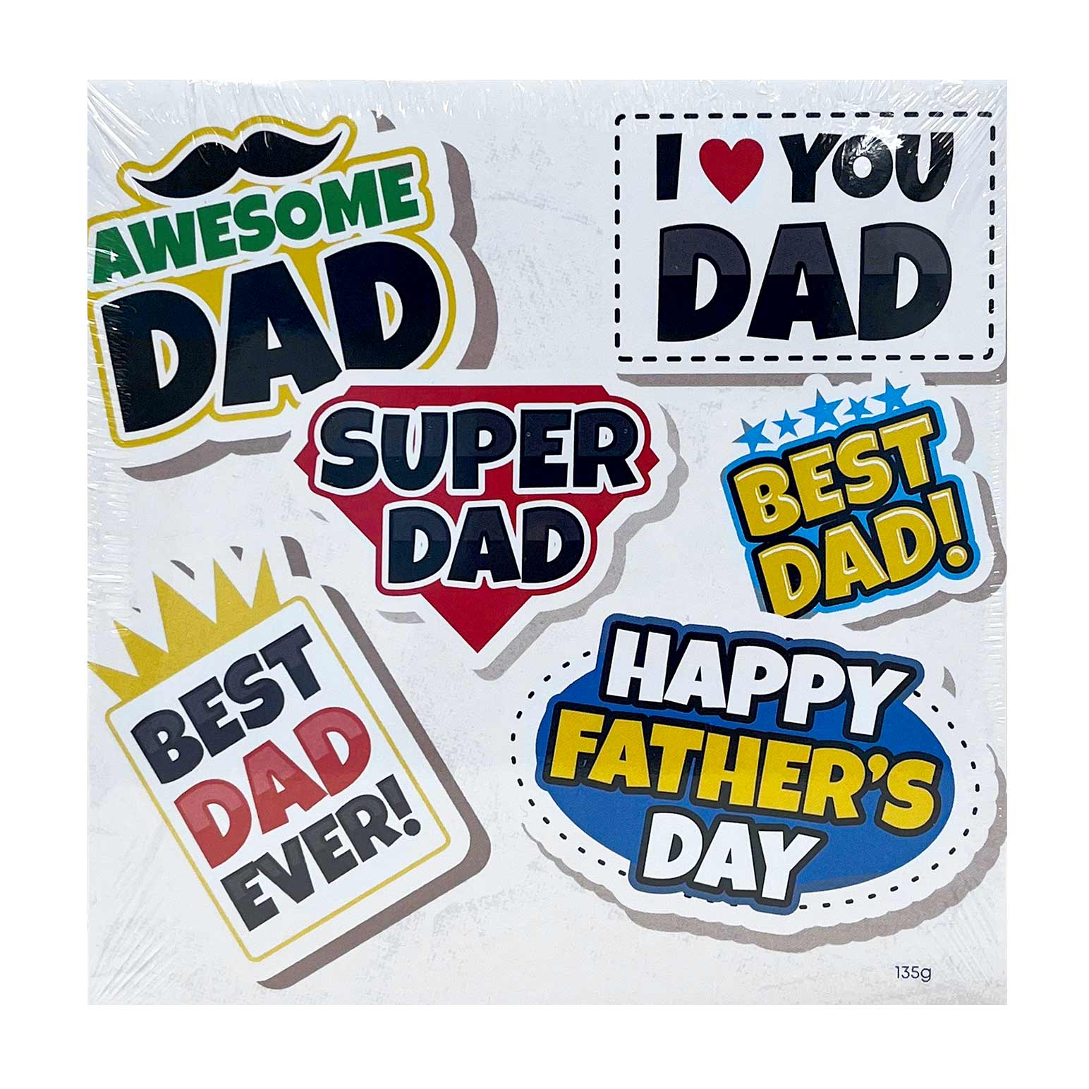 Seriously Good Chocolate Seriously Good Chocolate Dad Stickers - 9-Piece As