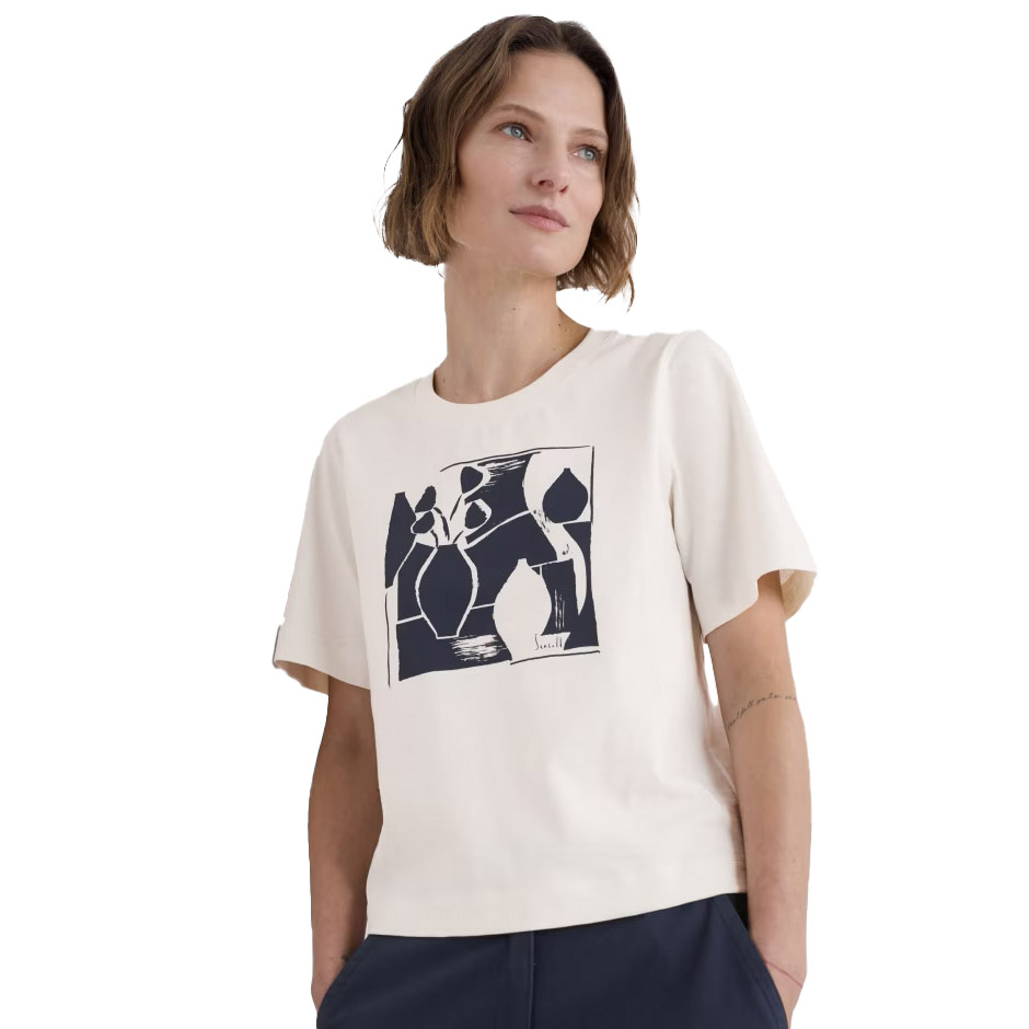 Seasalt Cornwall Copseland T-Shirt Window Painting Graphic Chalk