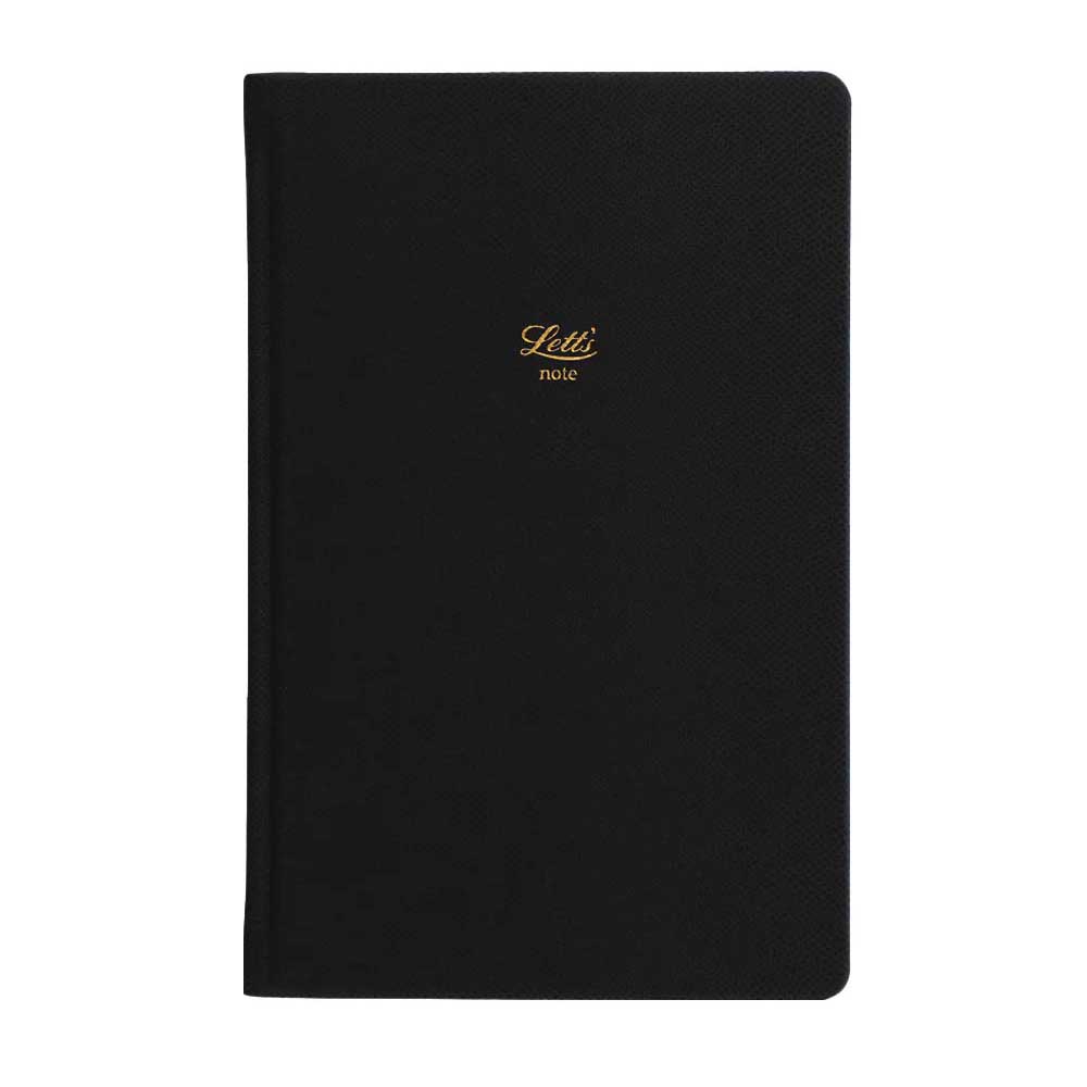 Letts of London Legacy A5 Ruled Notebook - Black