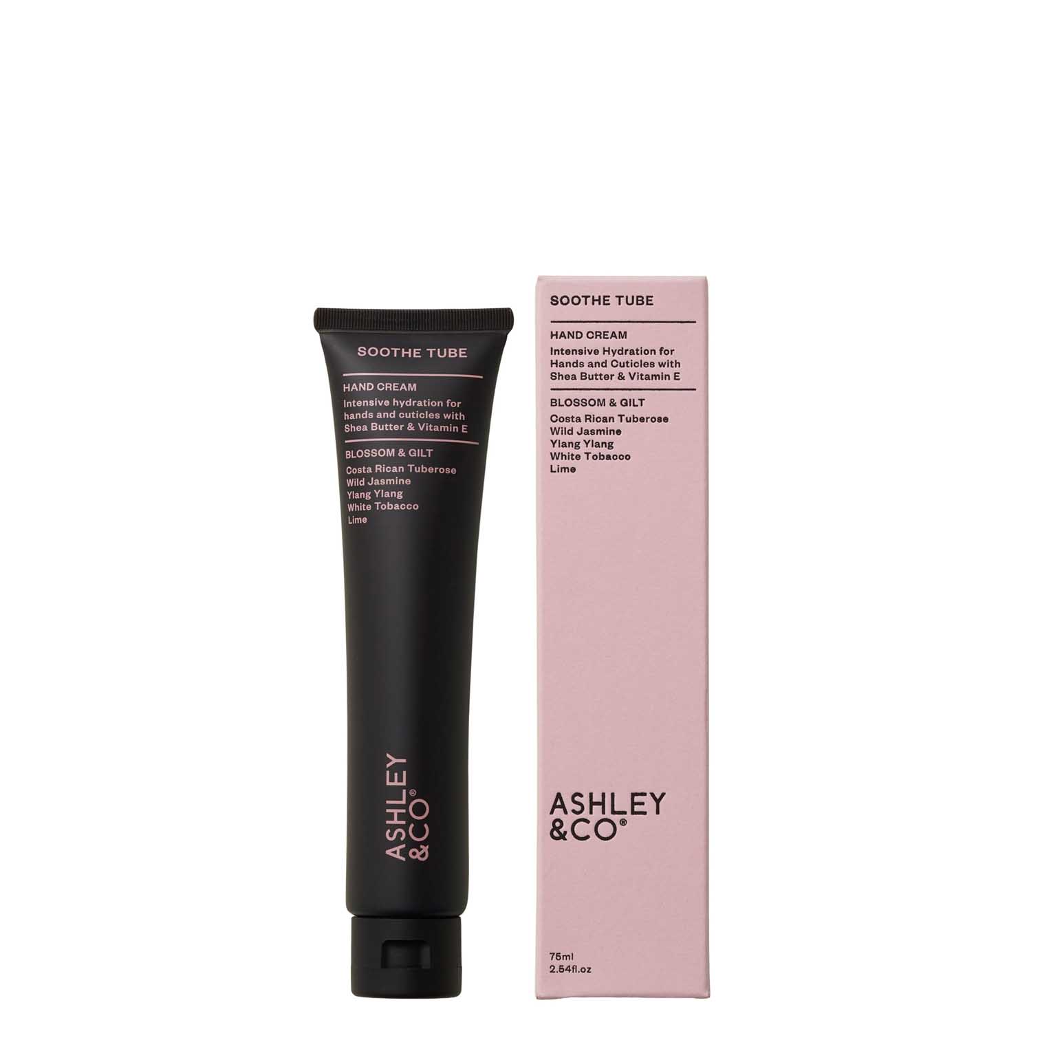 Ashley & Co Soothe Tube Hand Cream, Blossom & Gilt 75ml