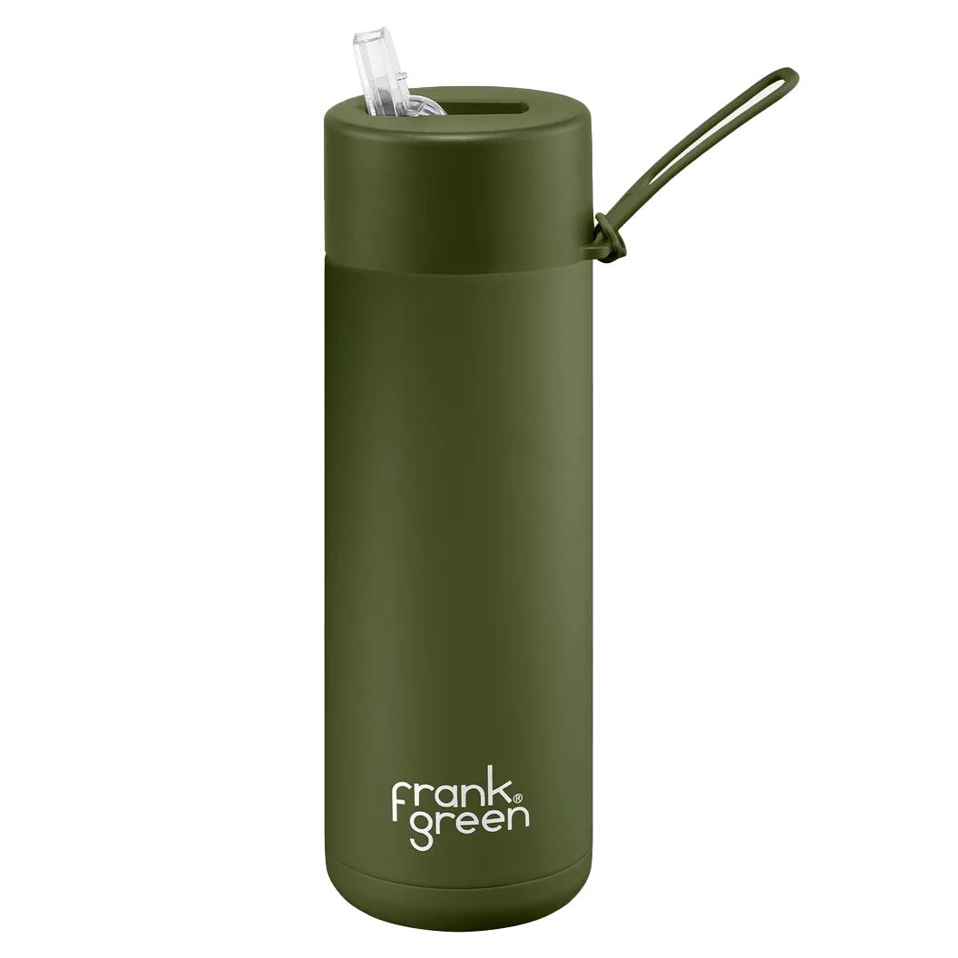 frank green 20oz Ceramic Reusable Bottle with Straw Lid