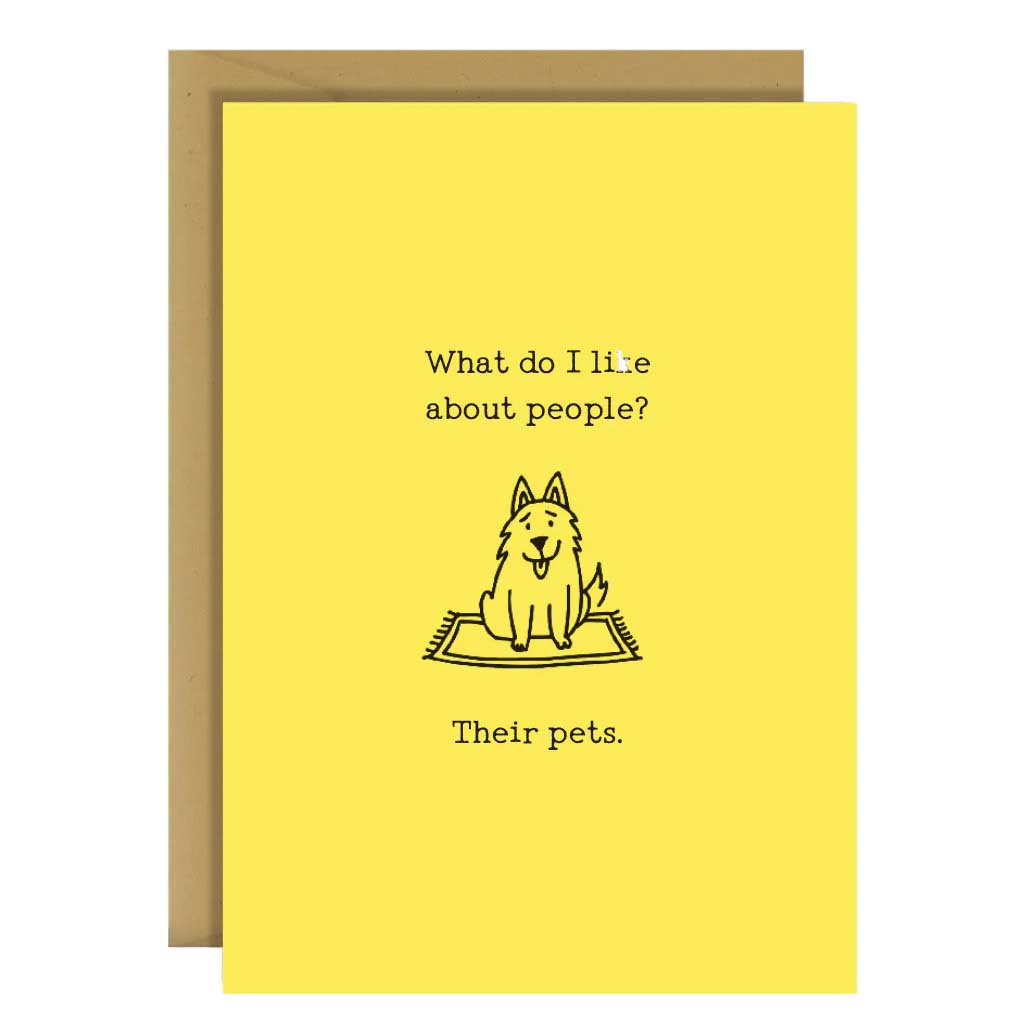 Blackwell Press What Do I Like About People? Their Pets Card