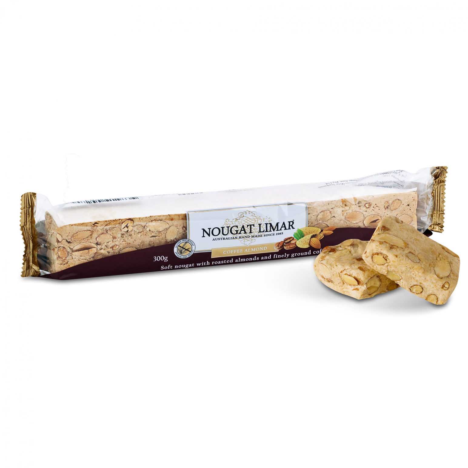 Nougat Limar Coffee Almond Log 150g
