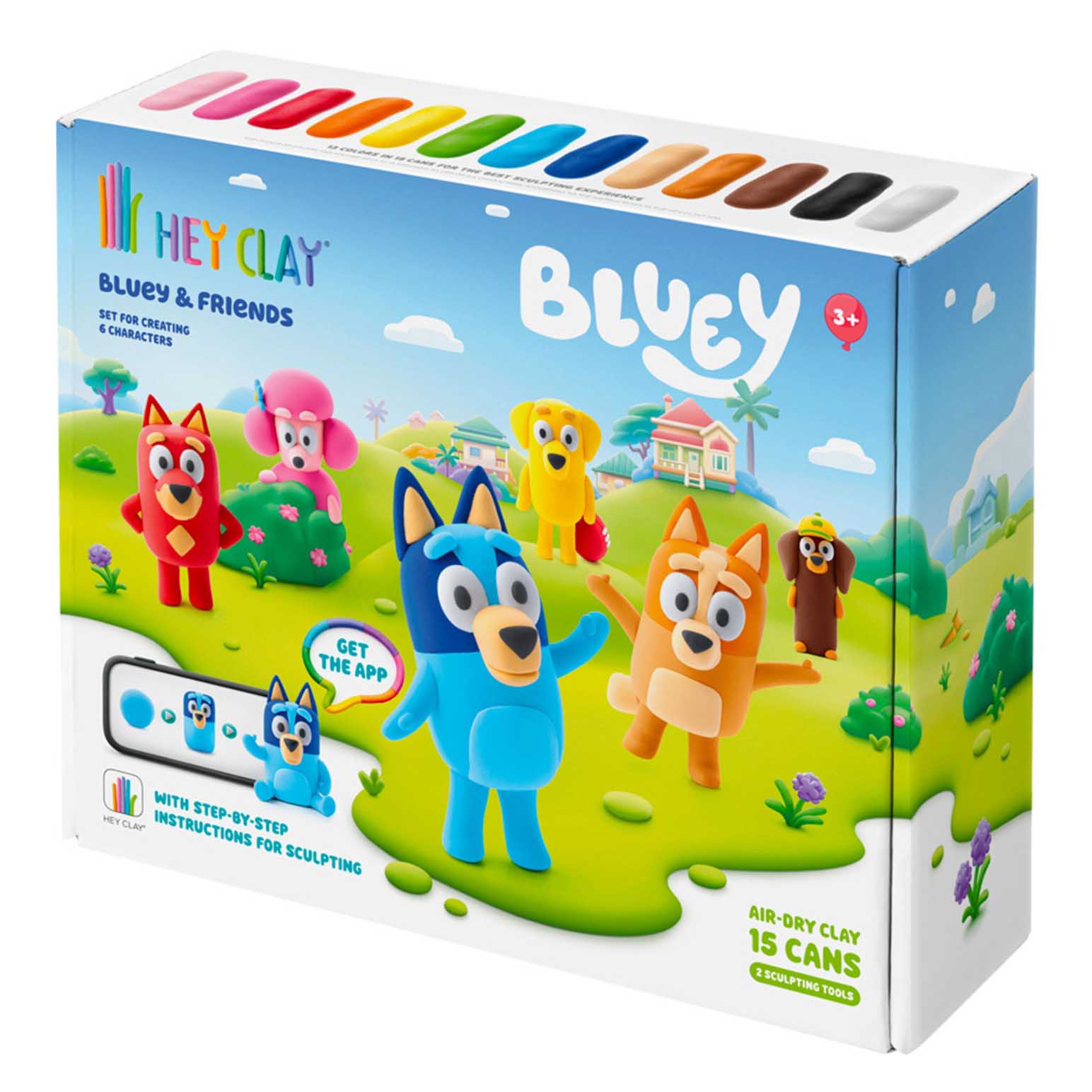 Hey Clay Bluey & Friends Series Collection 15 Cans