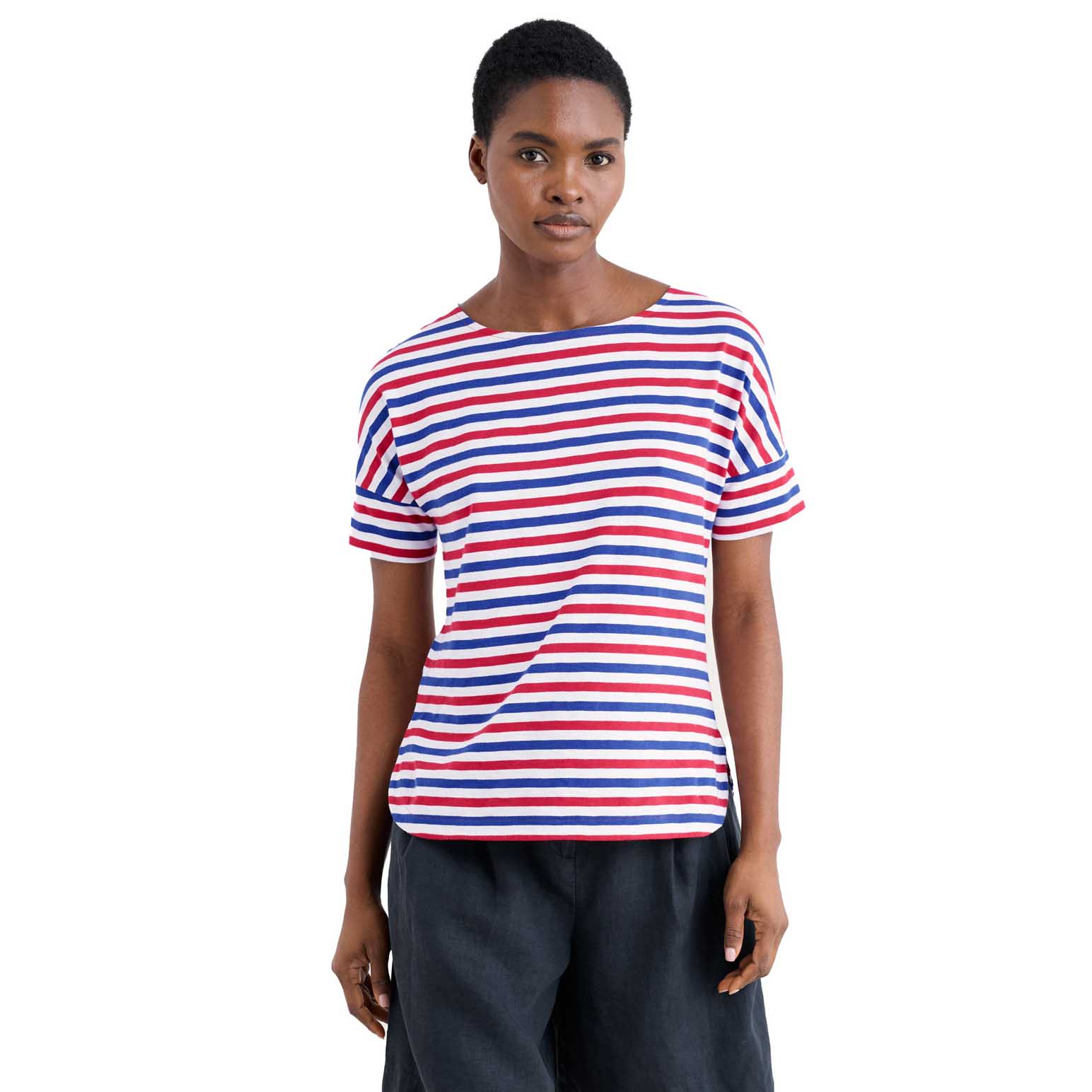 Seasalt Cornwall Bryher View T-Shirt Duet Mini Cornish Scarlet