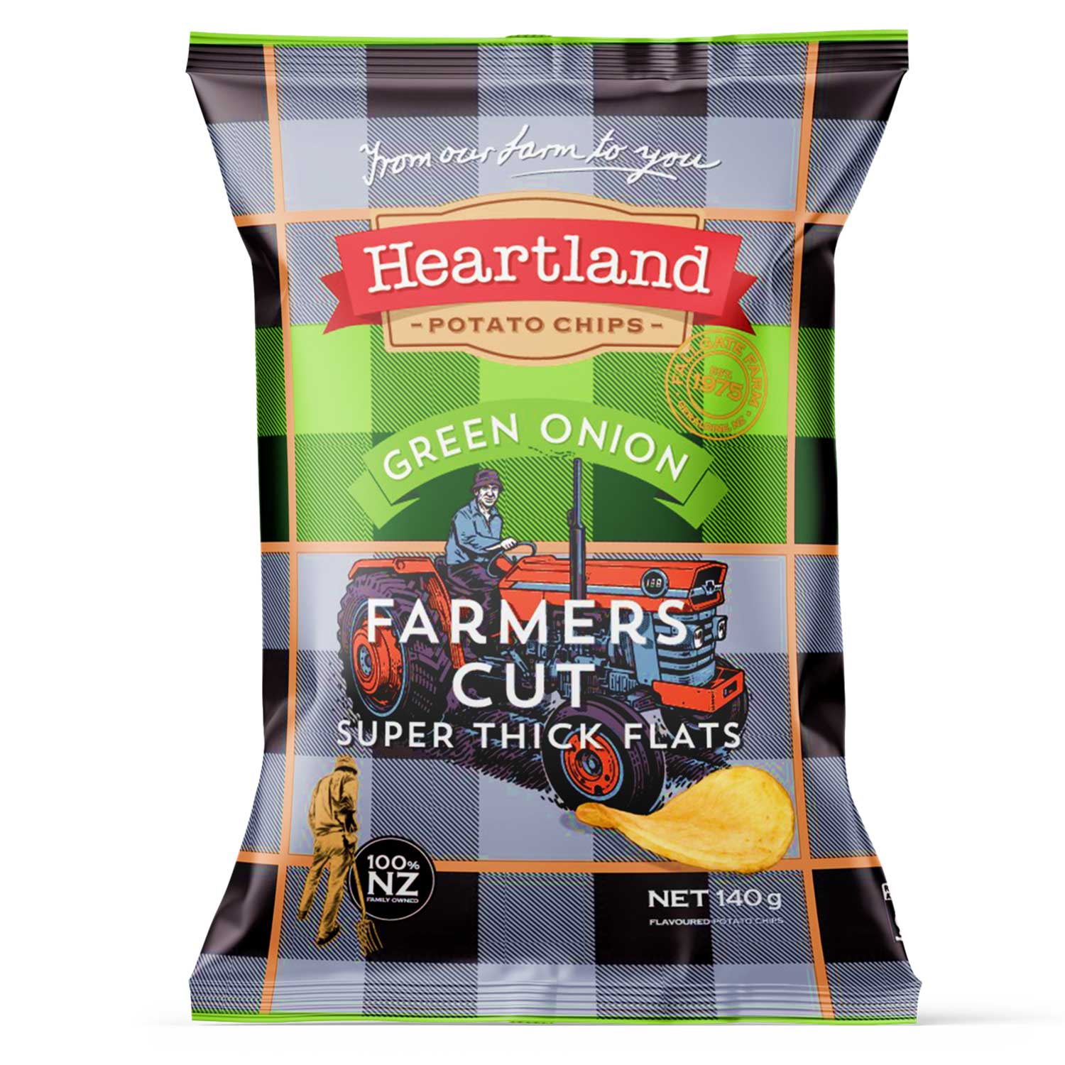 Heartland Green Onion Farmers Cut Super Thick Flats 140g