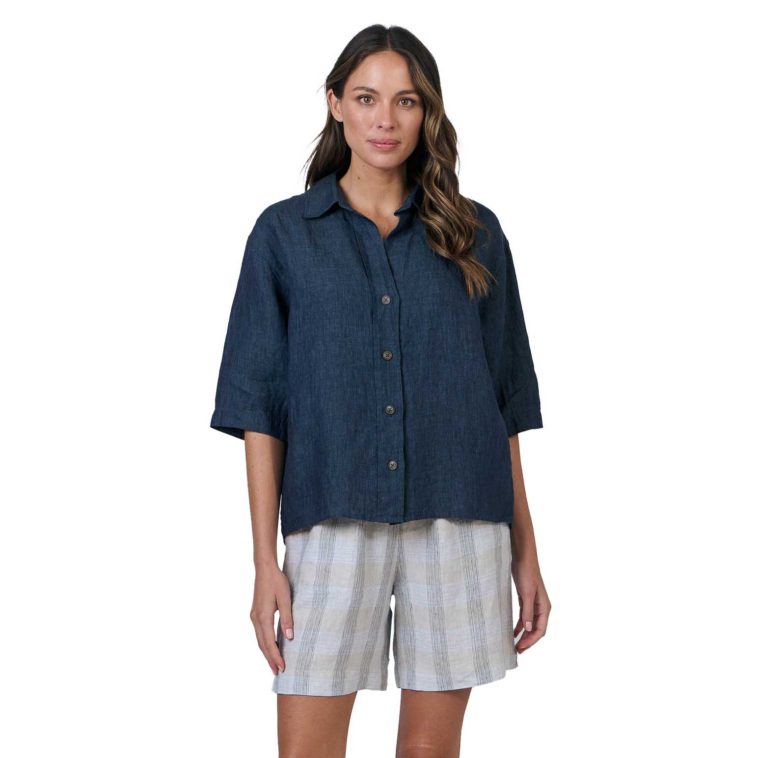 Naturals By O & J Poseidon Button Top