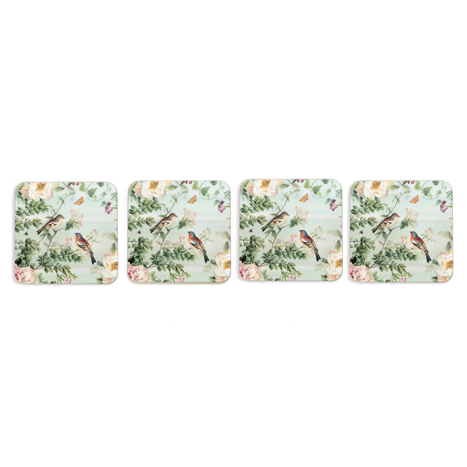 MM Linen Chinoiserie Coaster Set Of 4