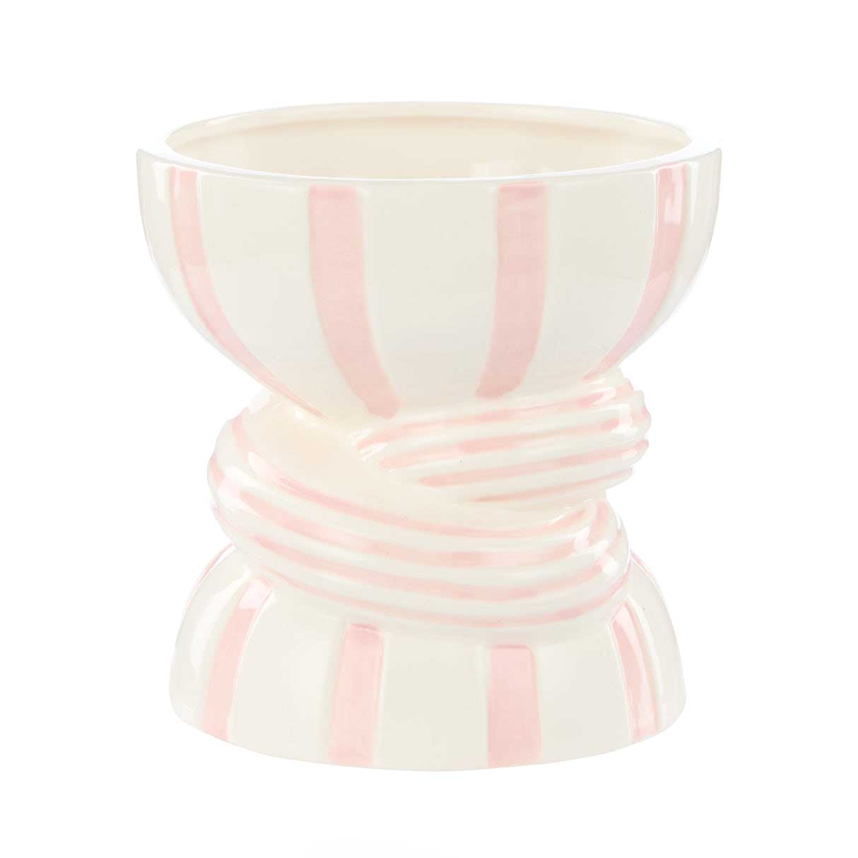 Emporium Lulu Collection Twist Stripe Vase Large - Pink