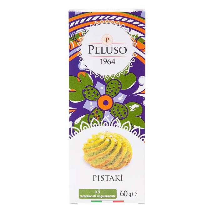 Peluso Almond Biscuit With Pistachio 60g