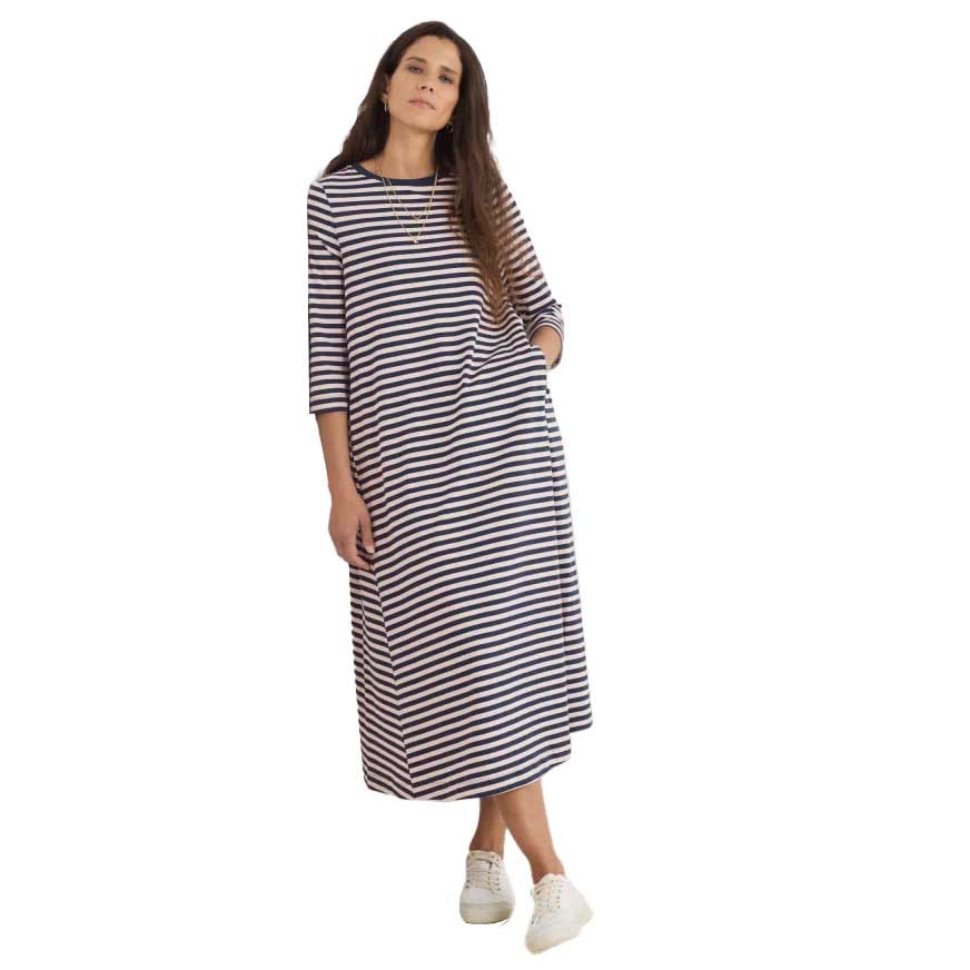 Seasalt Cornwall 3/4 Ivey Dress Mini Cornish Hessian Maritime