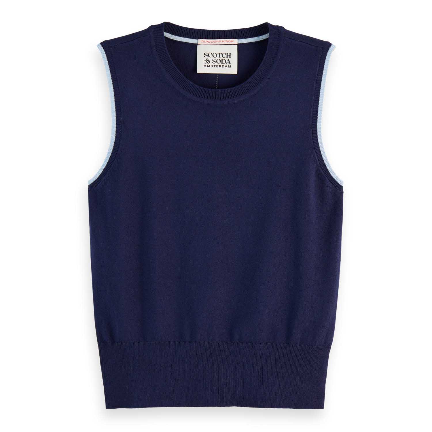 Scotch & Soda Crew Neck Relaxed Knitted Tank