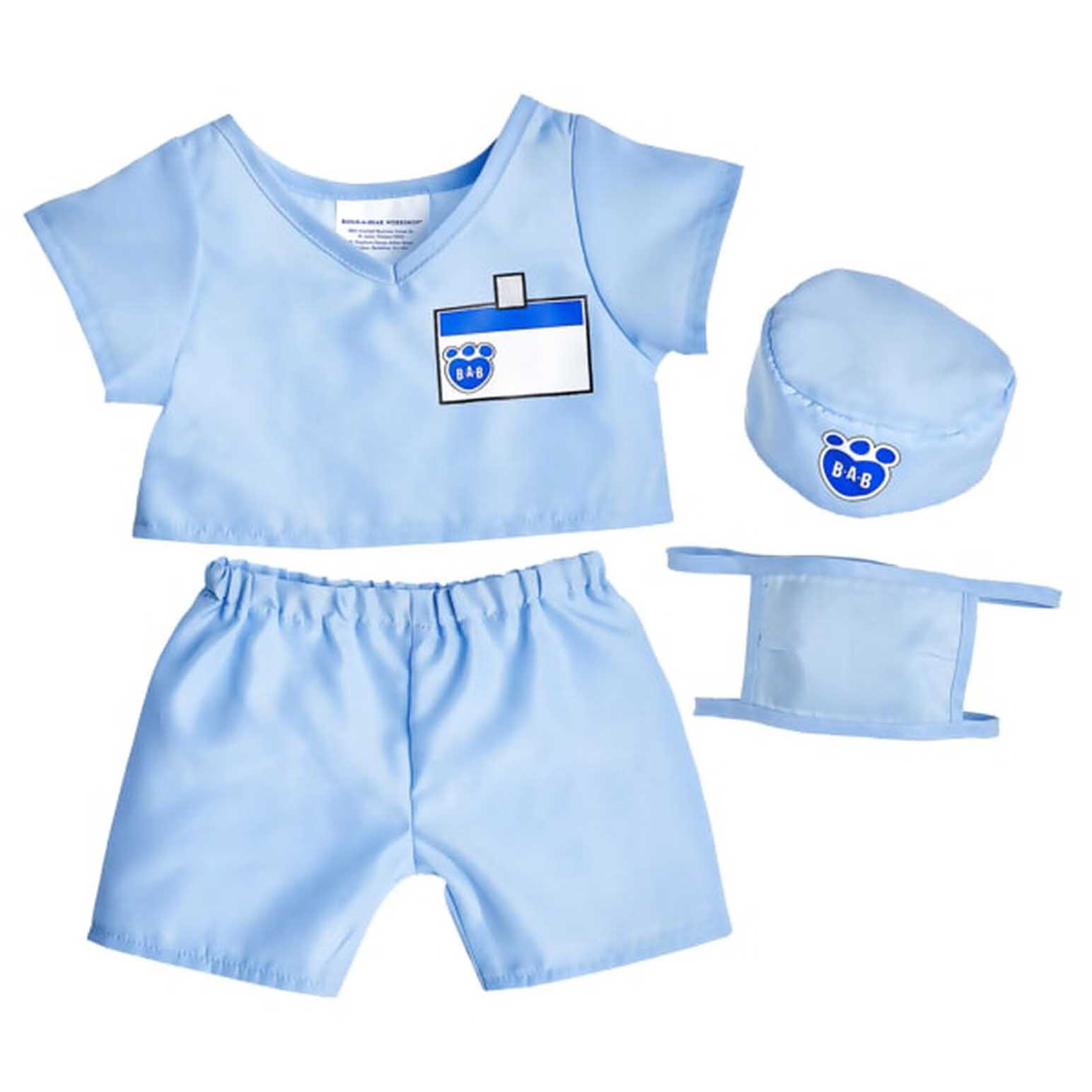 Build A Bear Outfit - Blue Scrubs