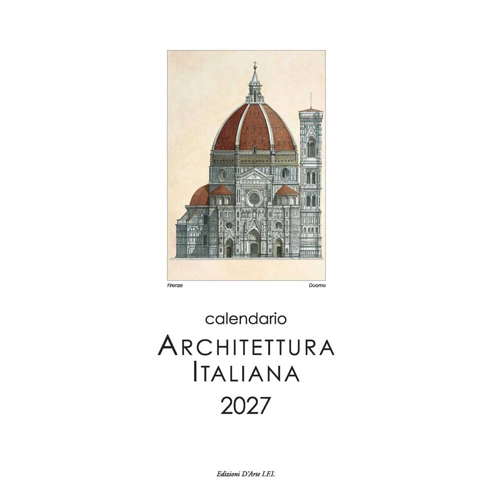 Istituto Fotocromo Architettura Italiana Slim Art Calendar 2027