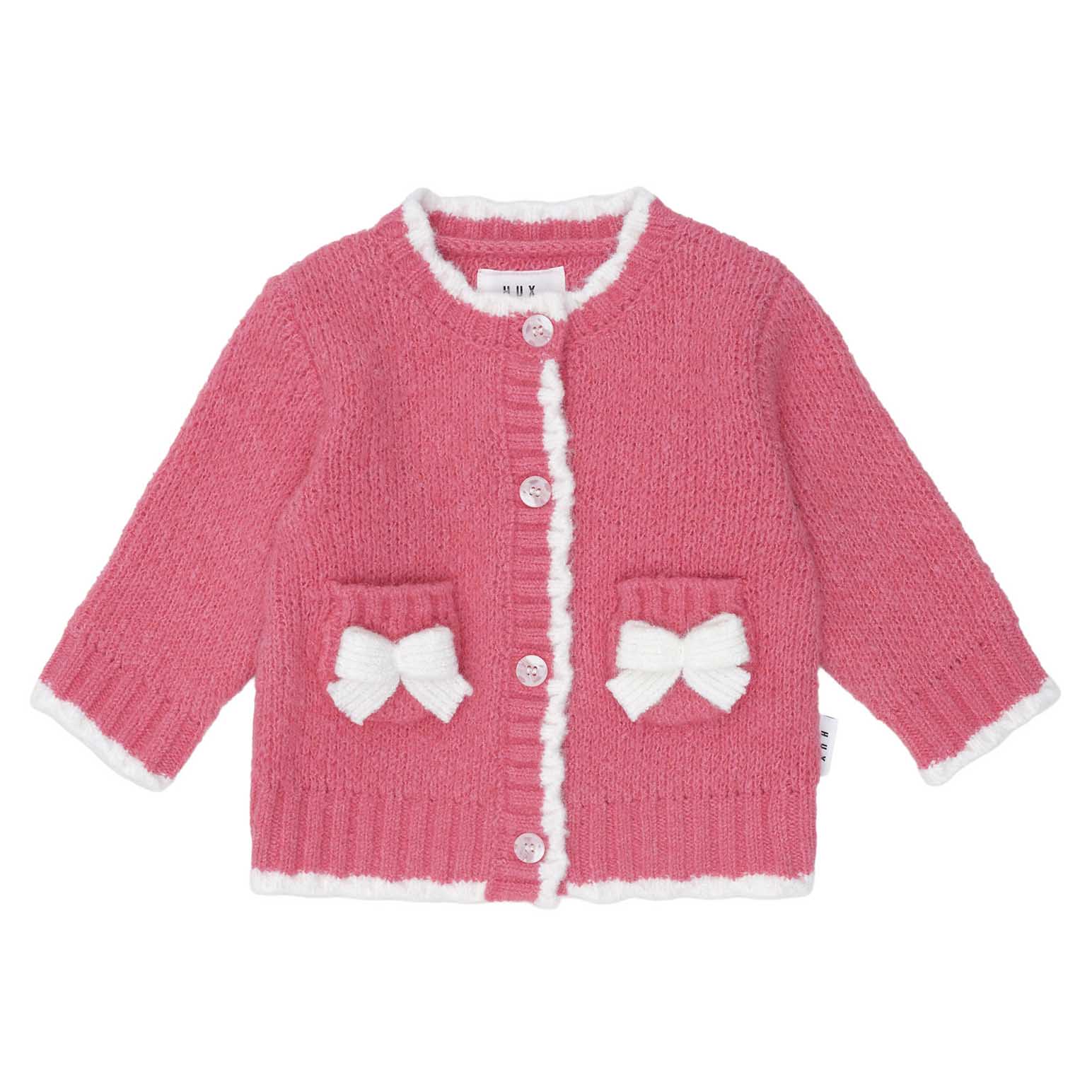Huxbaby Crochet Bow Cardi 6M-2Y