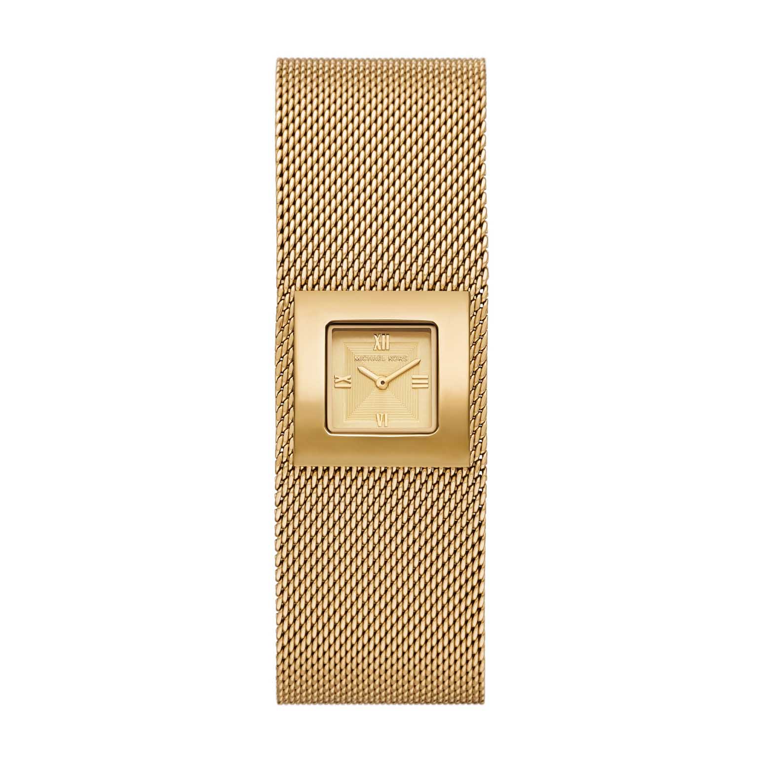 Michael Kors Georgie Two-Hand Gold-Tone Stainless Steel Watch