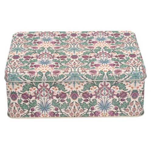 Arts & Crafts Deep Rectangular Tin Cream 195x154x75mm