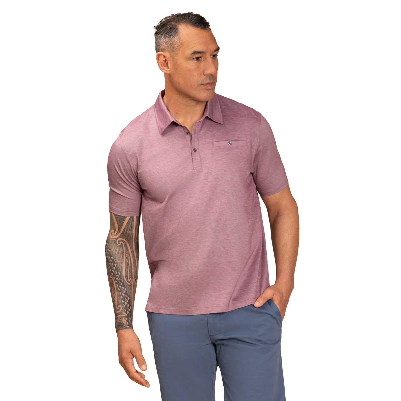 Rembrandt Portofino Mauve Polo Shirt