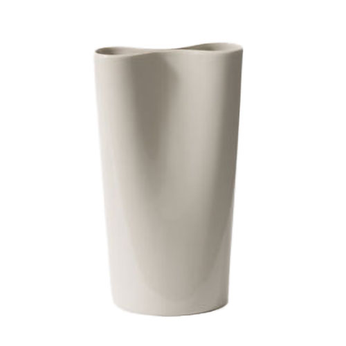 Citt&agrave; Pinch Vase Bone L 12x15.1x26.25cmh
