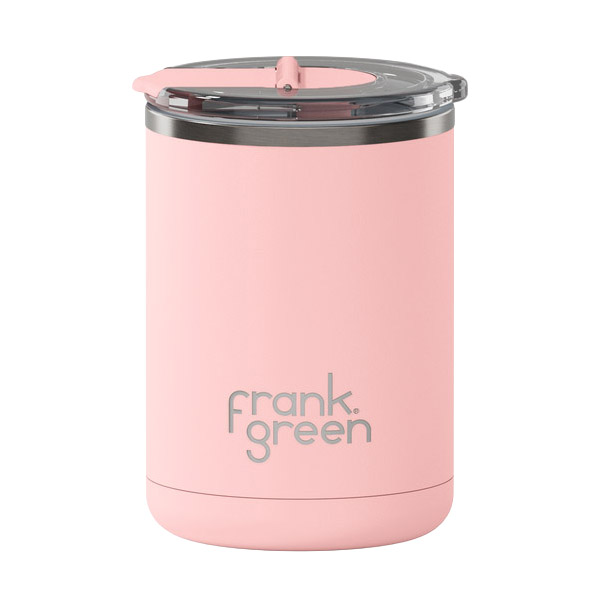 frank green 12oz S/Steel Cup With Screw Hinged Lid Blushed