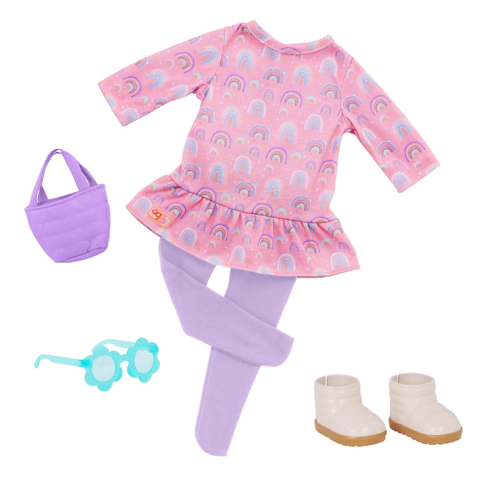 Our Generation Dolls Regular Outfit - Bright as a Rainbow