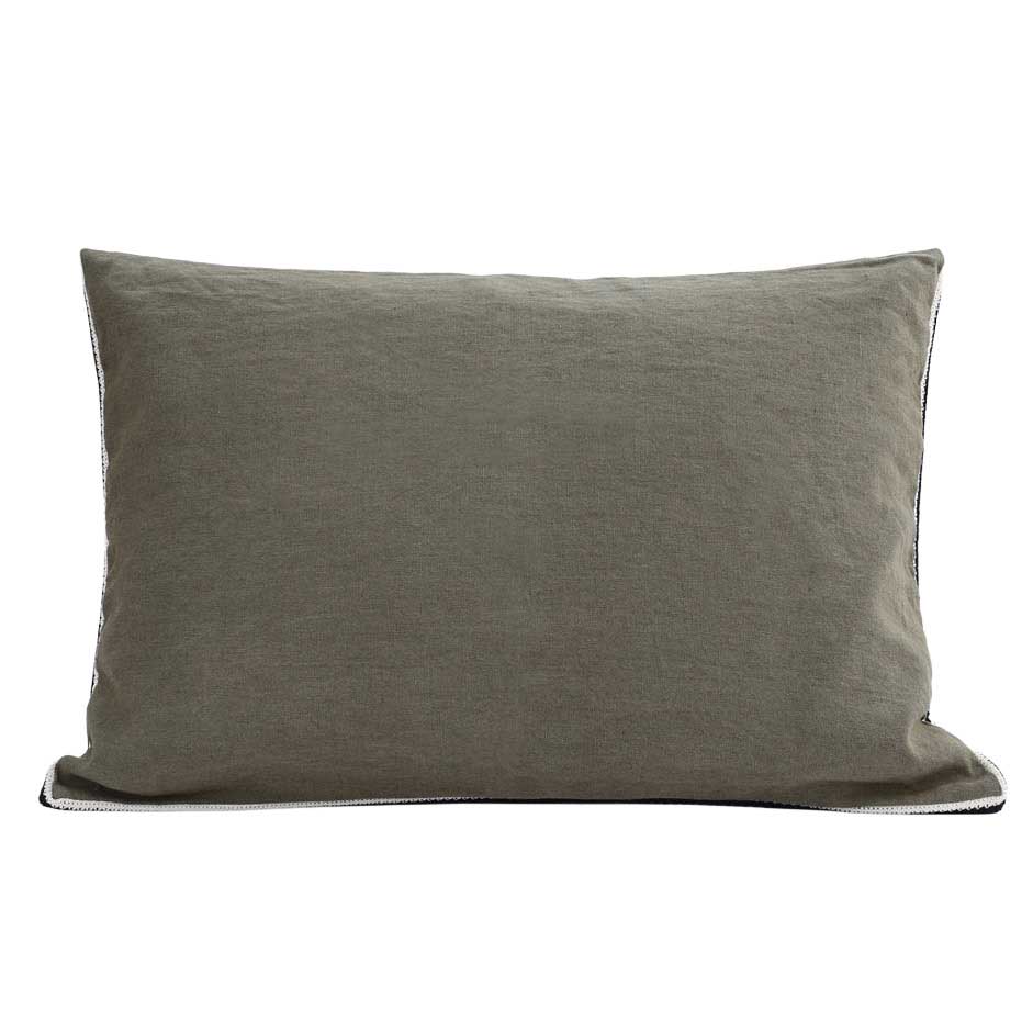 MM Linen Linea Olive Cushion 60x40