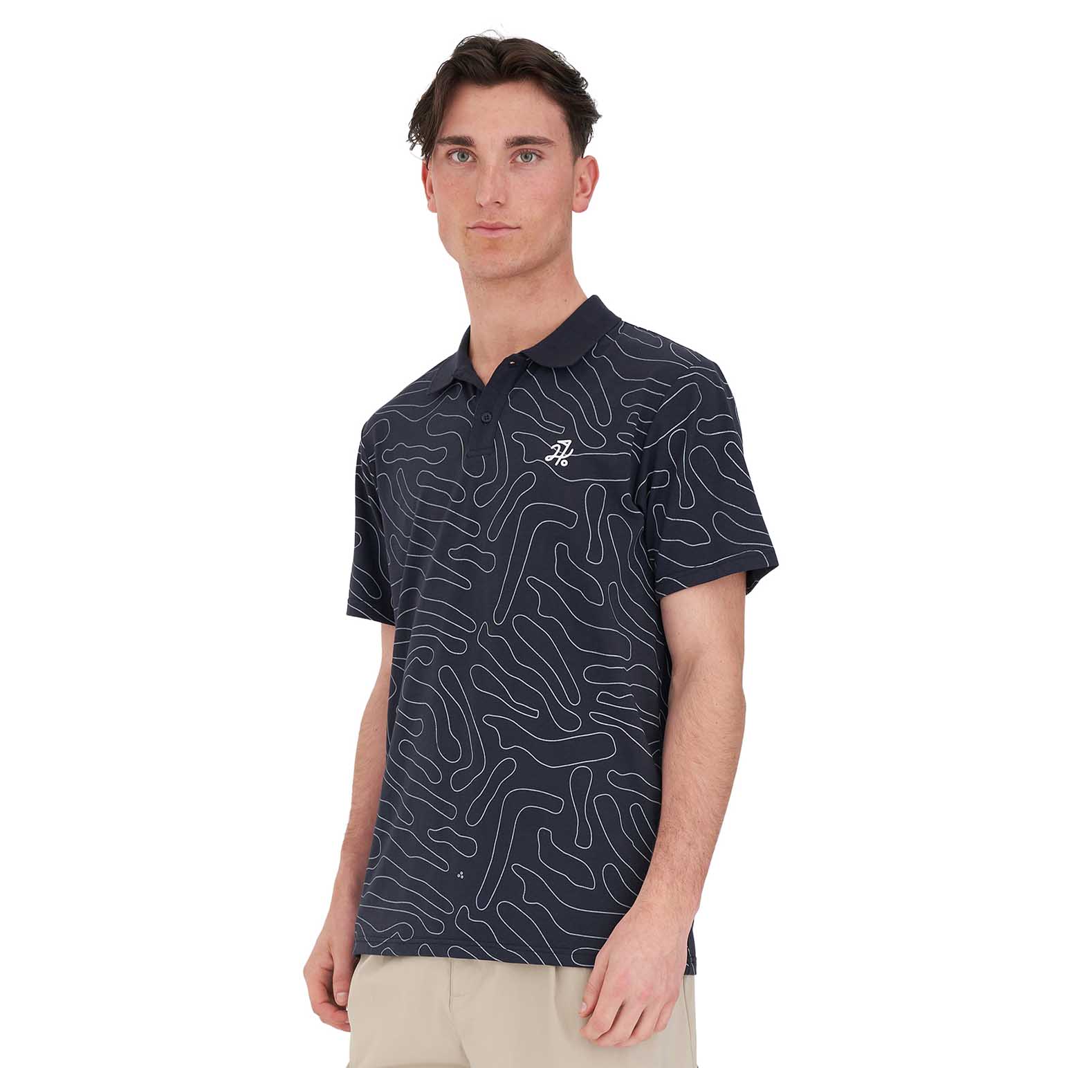 Huffer Golf Tech Panel Polo/Pupuke